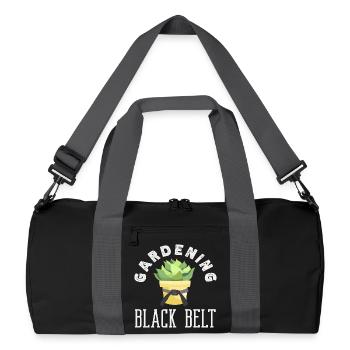 Gardening Black Belt Plant Lover Gardener - Recycled Duffel Bag - black/graphite grey - Front