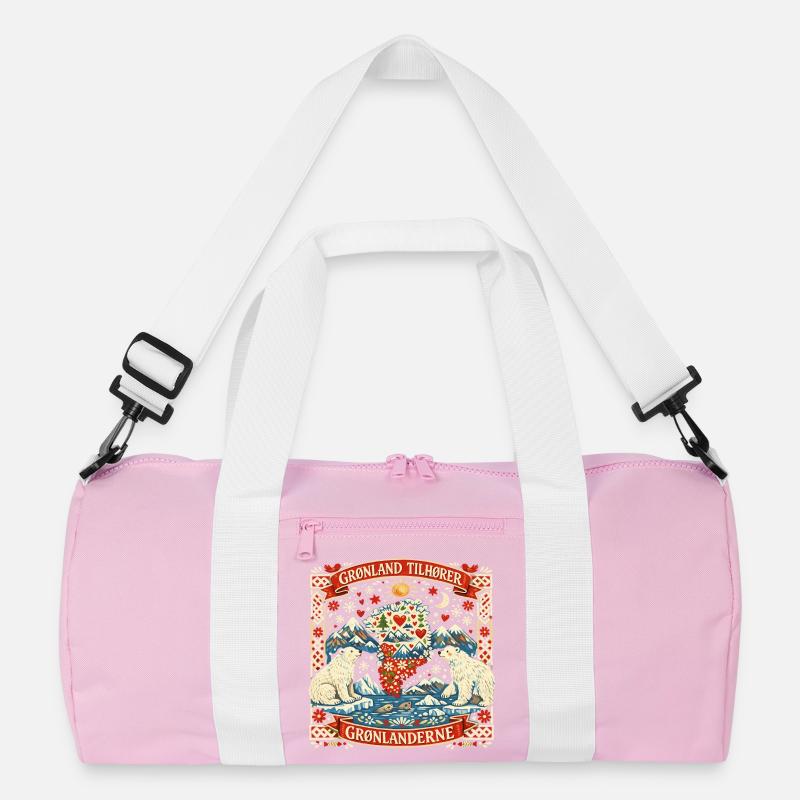 Grönland Unabhängigkeit Statement Geschenk lustig Recycelte Duffel Bag