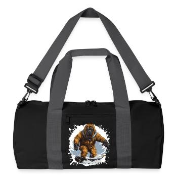Mastiff Dog Snowboard - Recycled Duffel Bag - black/graphite grey - Front