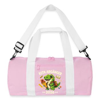 Daycare Leavers 2026 Children School Enrollment - Recycled Duffel Bag - pink/white - Front