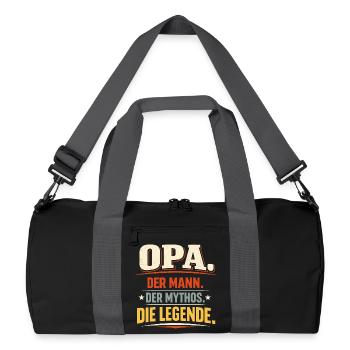 Grand-père Légende Cadeau Fête des Pères Les Hommes - Sac de sport recyclé - noir/gris graphite - Devant