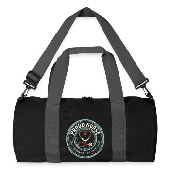 Proud Nurse - Chaos Coordinator Motif - Recycled Duffel Bag - black/graphite grey - Front