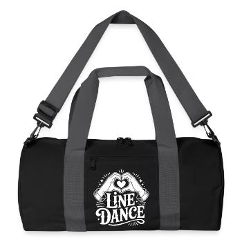 Line Dance Love - Recycled Duffel Bag - black/graphite grey - Front