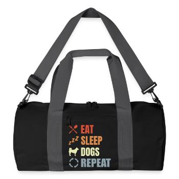 Routine de propriétaire de chien - Sac de sport recyclé - noir/gris graphite - Devant