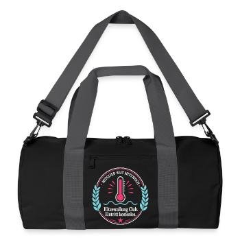 Hitzewallung Club — Mitglied seit Mittwoch - Recycelte Duffel Bag - Schwarz/Graphitgrau - Vorne