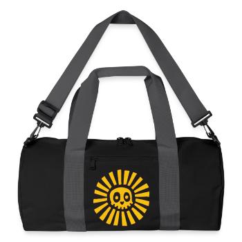 Sunny Skull - Recycelte Duffel Bag - Schwarz/Graphitgrau - Vorne