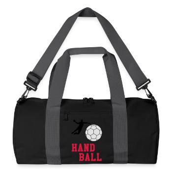 Handball - Recycled Duffel Bag - black/graphite grey - Front