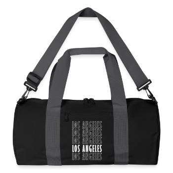 Los Angeles - Recycelte Duffel Bag - Schwarz/Graphitgrau - Vorne