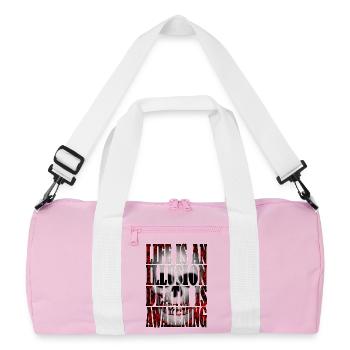 Life is an Illusion R6Z - Recycled Duffel Bag - pink/white - Front