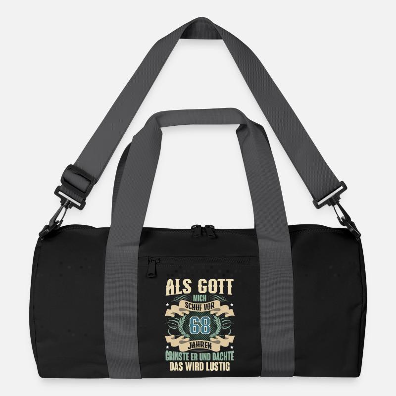 68. Geburtstag Als Gott Mich Schuf Vor Recycelte Duffel Bag