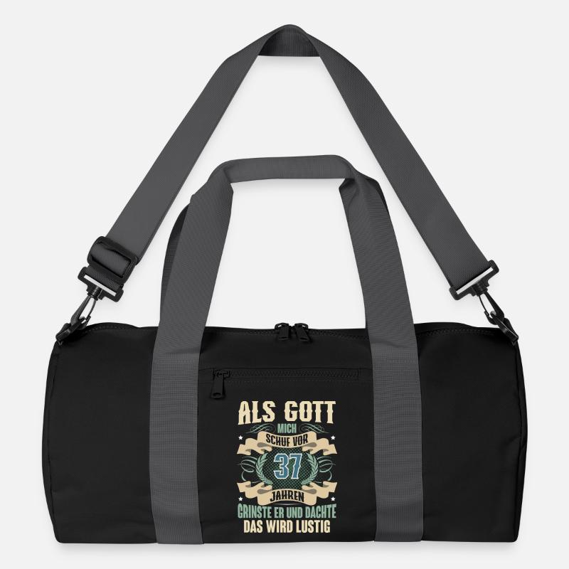 37. Geburtstag Als Gott Mich Schuf Vor Recycelte Duffel Bag