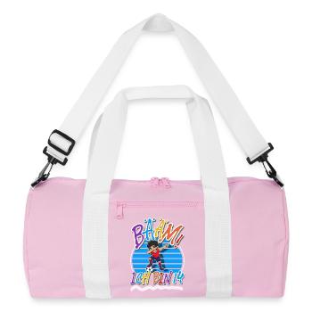 14. Geburtstag Kinder Fußball - Recycelte Duffel Bag - Rosa/Weiß - Vorne