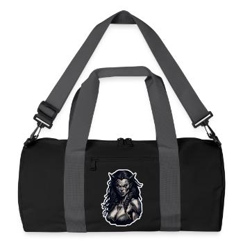 Demon Elf Scar Gaze - Recycled Duffel Bag - black/graphite grey - Front