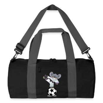 FUSSBALLSPIELER, JUDO-KARATE-ATHLET - Recycelte Duffel Bag - Schwarz/Graphitgrau - Vorne