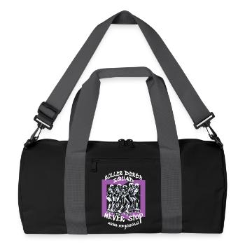 Équipe de roller derby - Sac de sport recyclé - noir/gris graphite - Devant