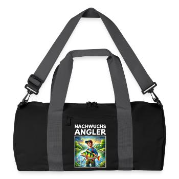 Jeunes pêcheurs - Sac de sport recyclé - noir/gris graphite - Devant