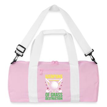 Golf - Weapons of Grass Destruction - Recycled Duffel Bag - pink/white - Front