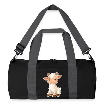 Chèvre - Sac de sport recyclé - noir/gris graphite - Devant