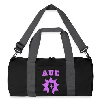 Aue - Recycelte Duffel Bag - Schwarz/Graphitgrau - Vorne