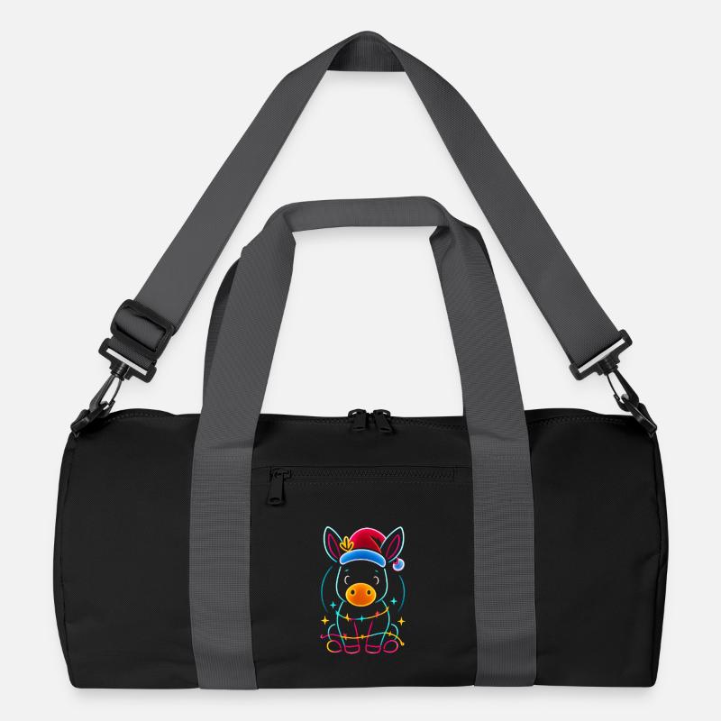 Esel Elfe Weihnachten Lustig Geschenk Recycelte Duffel Bag