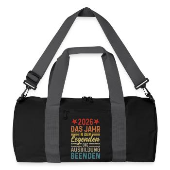 Année 2026 Les Légendes terminent leur éducation - Sac de sport recyclé - noir/gris graphite - Devant