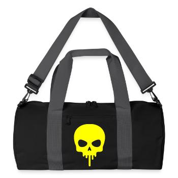 Neon Skull Dripping - Recycled Duffel Bag - black/graphite grey - Front