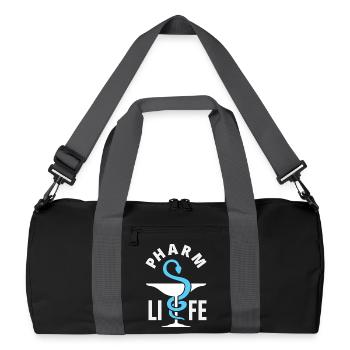 Apotheker Pharmazeutisch-technischer - Recycelte Duffel Bag - Schwarz/Graphitgrau - Vorne