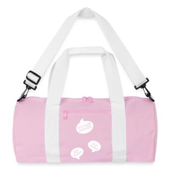 Annonce de la grossesse Maman des triplés Maman - Sac de sport recyclé - rose/blanc - Devant