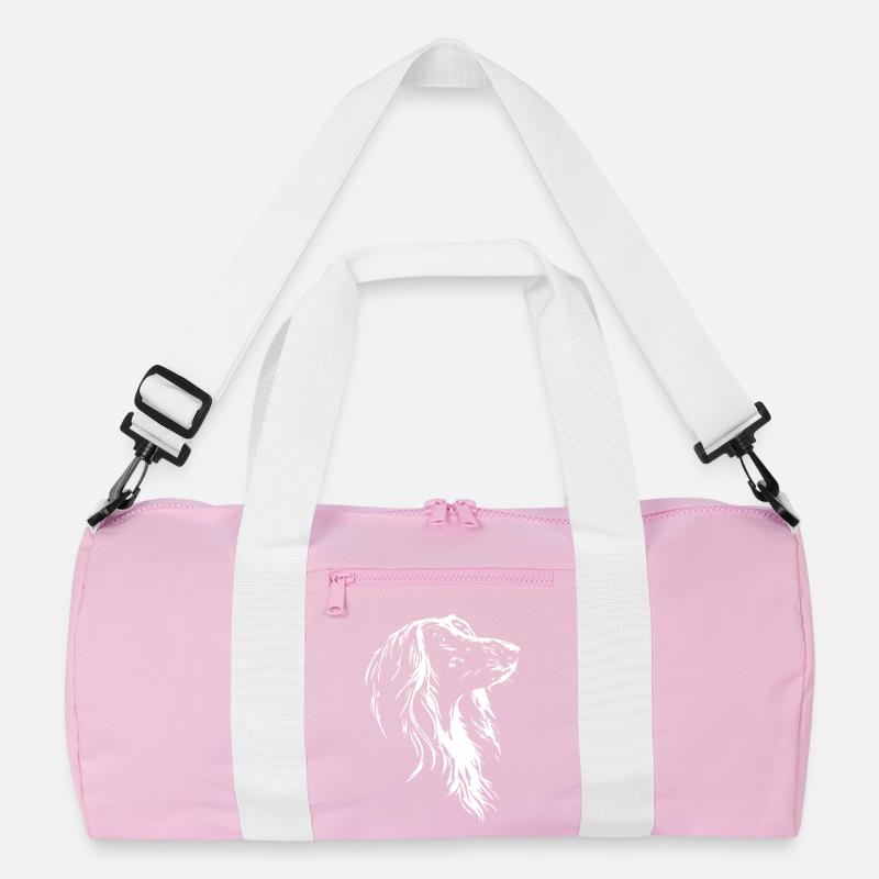 Afghan Greyhound Silhouette Dogs Wilsigns Recycled Duffel Bag