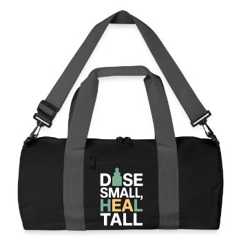Certified Clinical Micro-Dose Specialist Apparel  - Recycled Duffel Bag - black/graphite grey - Front