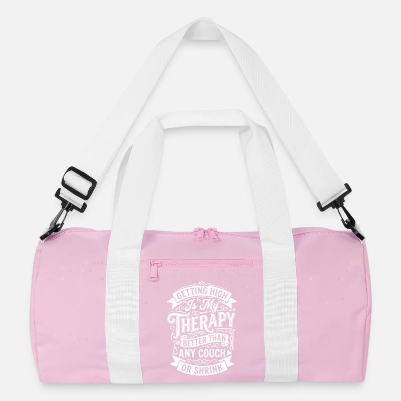 Getting High Is My Therapy Recycled Duffel Bag