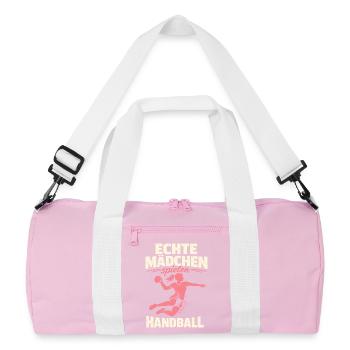 Joueuse de l’équipe du Handball Girl Club - Sac de sport recyclé - rose/blanc - Devant