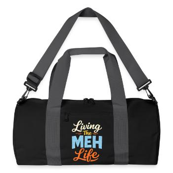 Sarcasm – Enjoying life to the fullest – L - Recycled Duffel Bag - black/graphite grey - Front