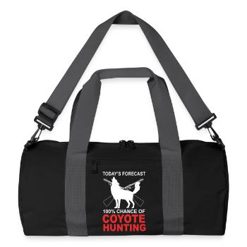 Coyote Hunting Hunter - Recycled Duffel Bag - black/graphite grey - Front