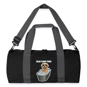 Eisbaden Hund Polar - Recycelte Duffel Bag - Schwarz/Graphitgrau - Vorne