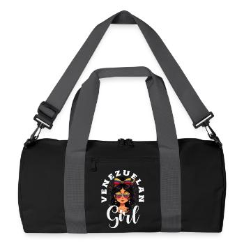 Venezuela Flagge Stolz & Heimat Venezuela - Recycelte Duffel Bag - Schwarz/Graphitgrau - Vorne