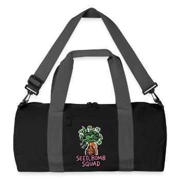 Avenir de la plantation de graines - Sac de sport recyclé - noir/gris graphite - Devant