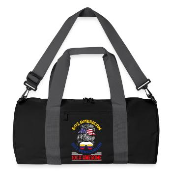 Venezuela Flagge Stolz & Heimat Venezuela - Recycelte Duffel Bag - Schwarz/Graphitgrau - Vorne