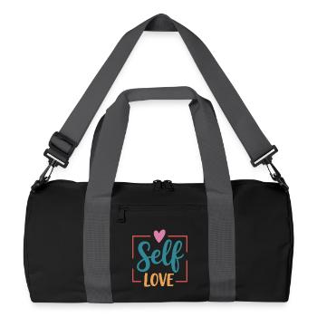 Self Love - Recycled Duffel Bag - black/graphite grey - Front