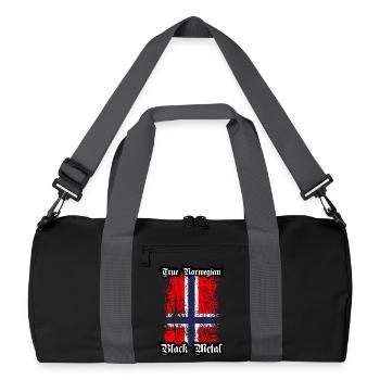 Trve/ True Norwegian Black Metal - Sac de sport recyclé - noir/gris graphite - Devant