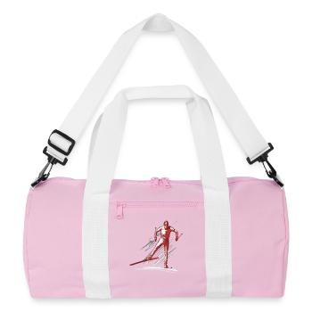ski de fond - Sac de sport recyclé - rose/blanc - Devant