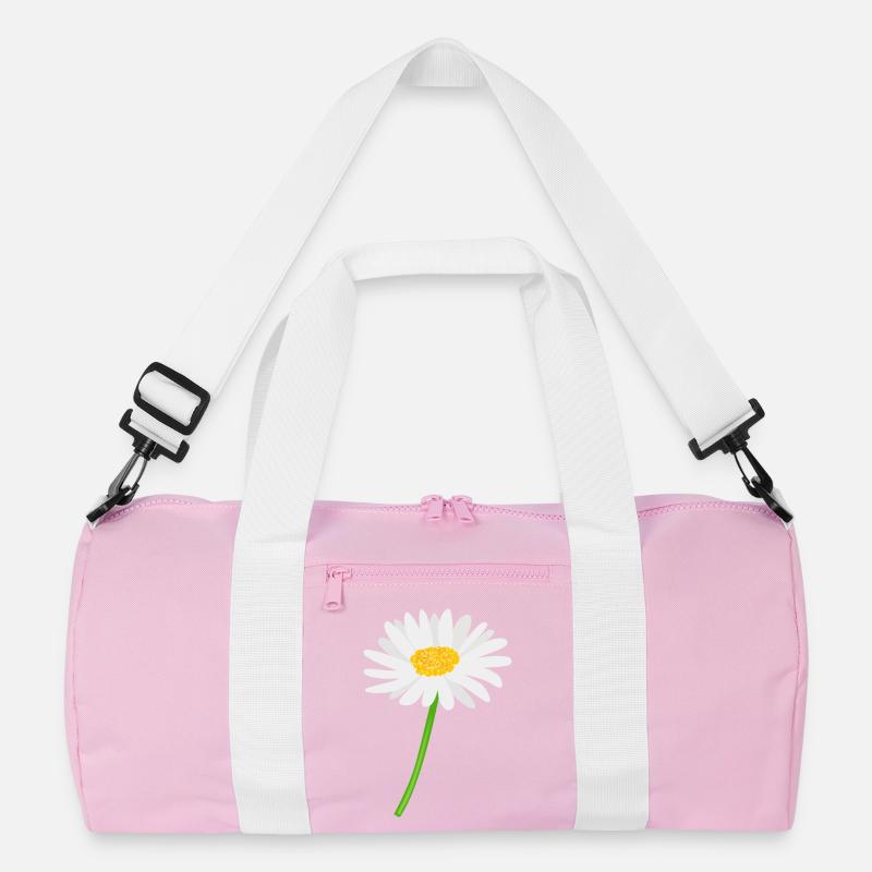 Blume Gänseblümchen mit Stiel Recycelte Duffel Bag