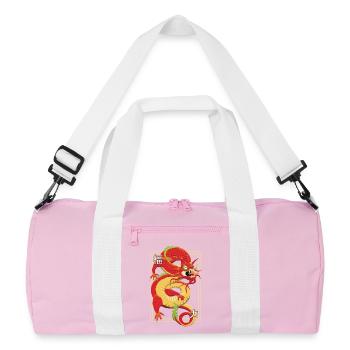 Dragon Chinois - Sac de sport recyclé - rose/blanc - Devant