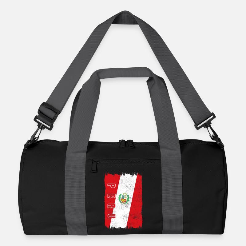Peru Flagge Recycelte Duffel Bag