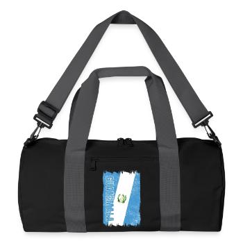 Guatemala vintage flag - Recycled Duffel Bag - black/graphite grey - Front