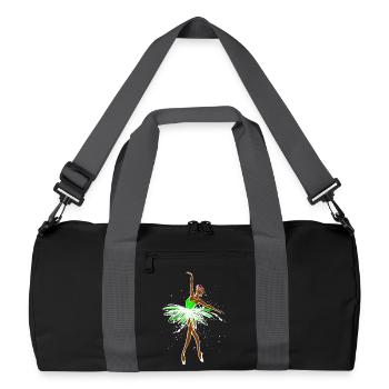 Graffiti Funky Sprayer Illustration Tattoo Art - Recycled Duffel Bag - black/graphite grey - Front