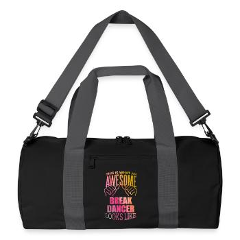 Break Dance - Recycled Duffel Bag - black/graphite grey - Front