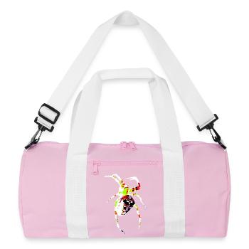 Araignée aux couleurs vives - Sac de sport recyclé - rose/blanc - Devant