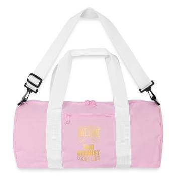 taxidermie - Sac de sport recyclé - rose/blanc - Devant