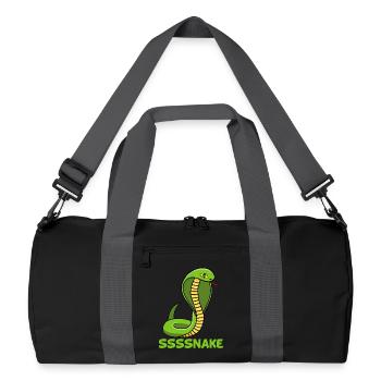 Snake manga - Recycled Duffel Bag - black/graphite grey - Front